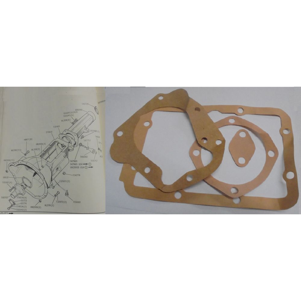 GEARBOX GASKET SET (Triumph TR4a TR5 TR6) (Manual & Overdrive) (1965- 76)